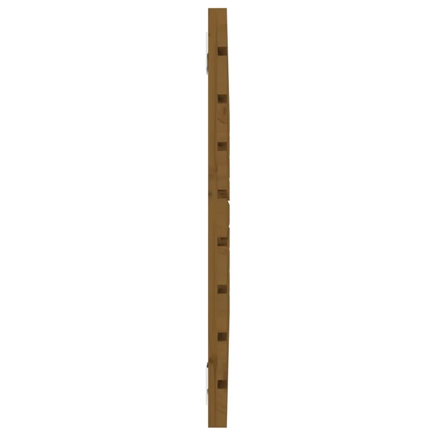 Tête de lit murale Marron miel 106x3x63 cm Bois massif de pin - 5