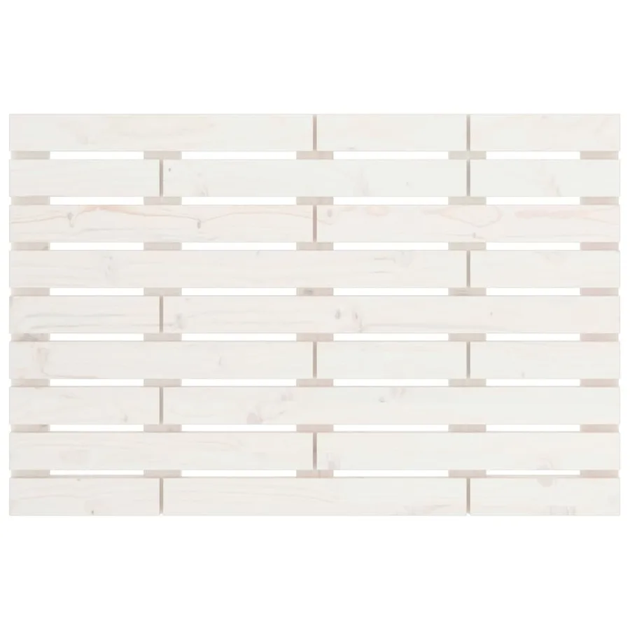 Tête de lit murale Blanc 106x3x63 cm Bois massif de pin - 4