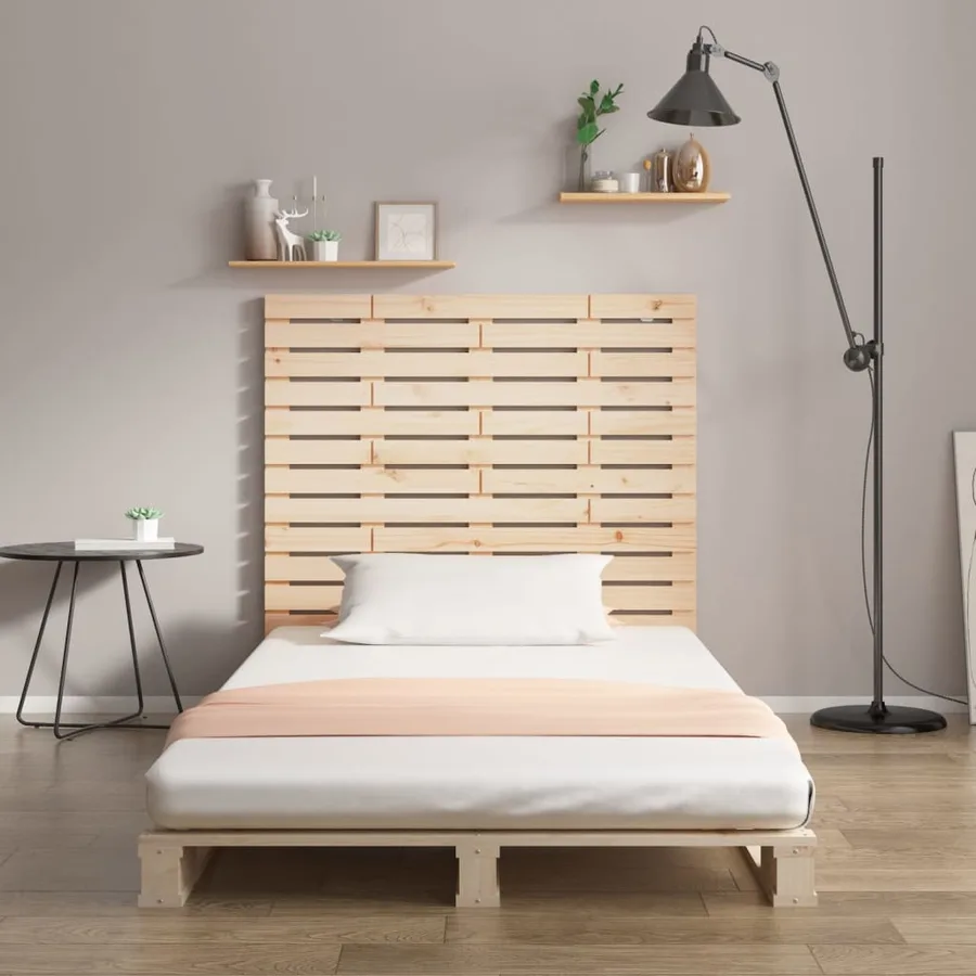 Tête de lit murale 81x3x91,5 cm Bois massif de pin - 3