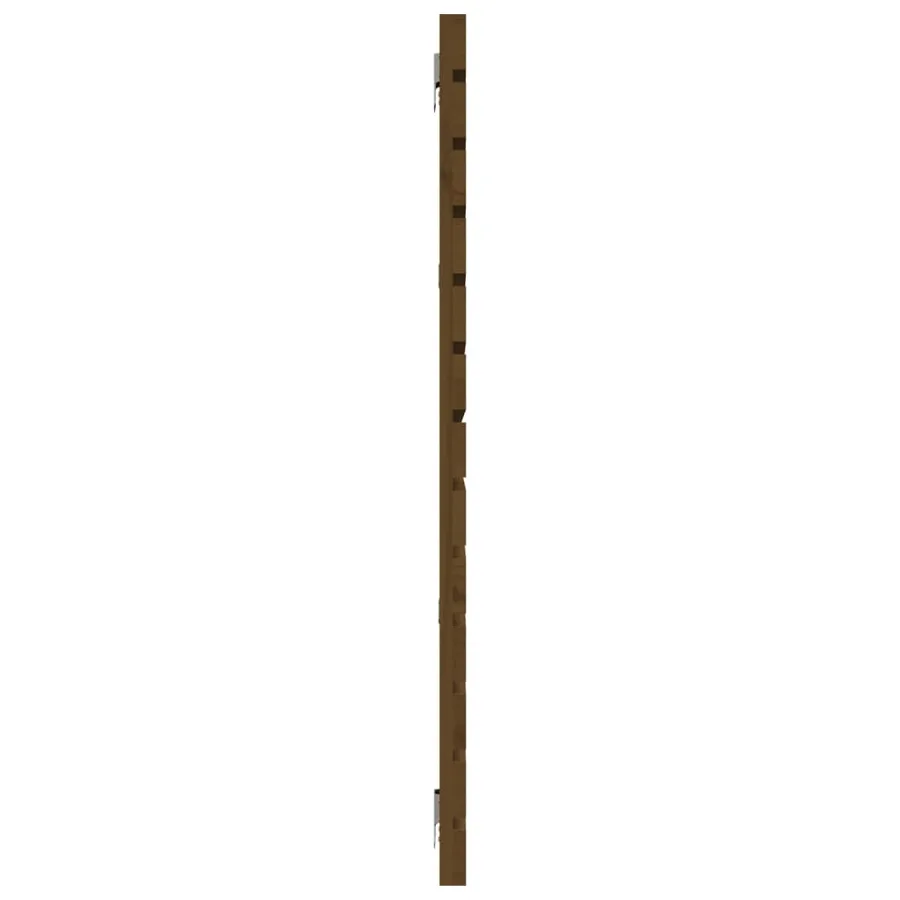 Tête de lit murale Marron miel 156x3x91,5 cm Bois massif de pin - 5