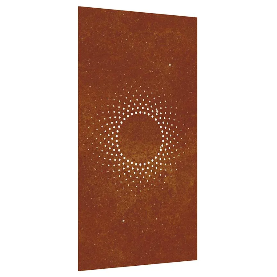 Décoration murale jardin 105x55cm acier corten design du soleil - 2