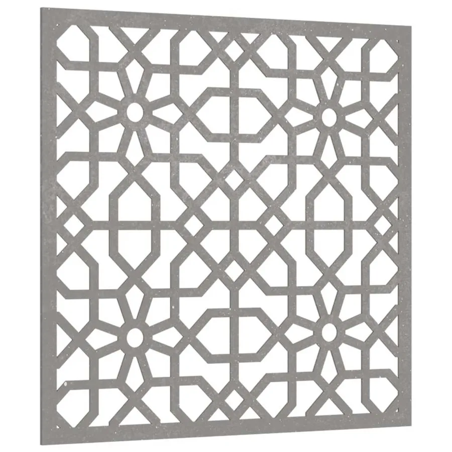 Décoration murale jardin 55x55 cm acier corten design mauresque - 3