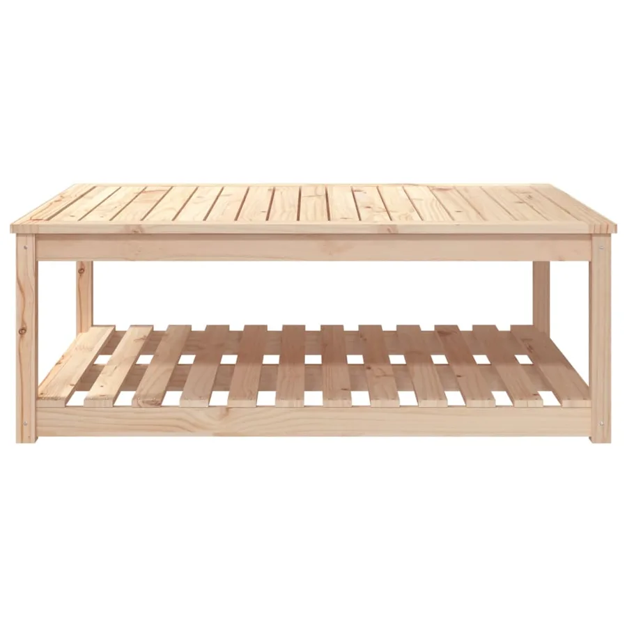 Table de jardin 121x82,5x45 cm bois massif de pin - 5