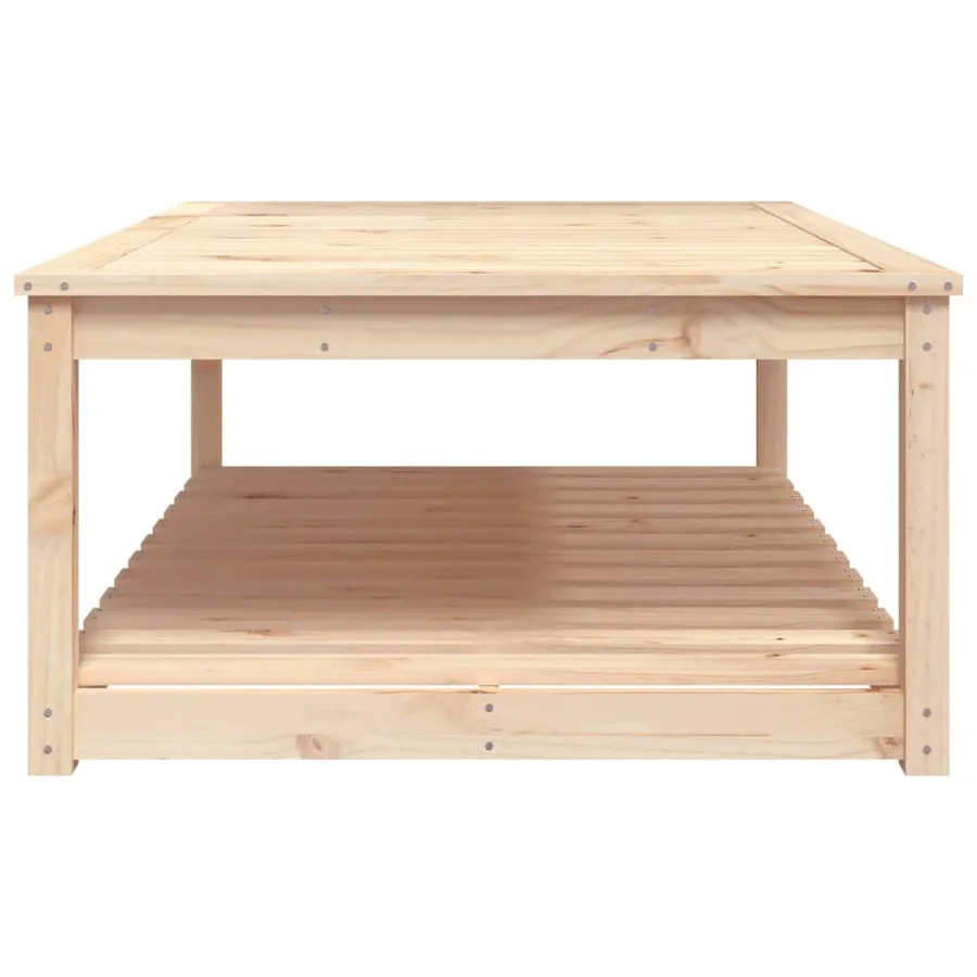Table de jardin 121x82,5x45 cm bois massif de pin - 6
