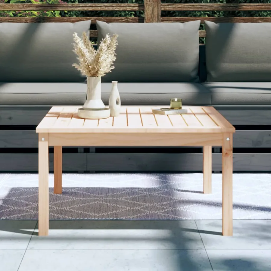 Table de jardin 82,5x82,5x45 cm bois massif de pin - 3