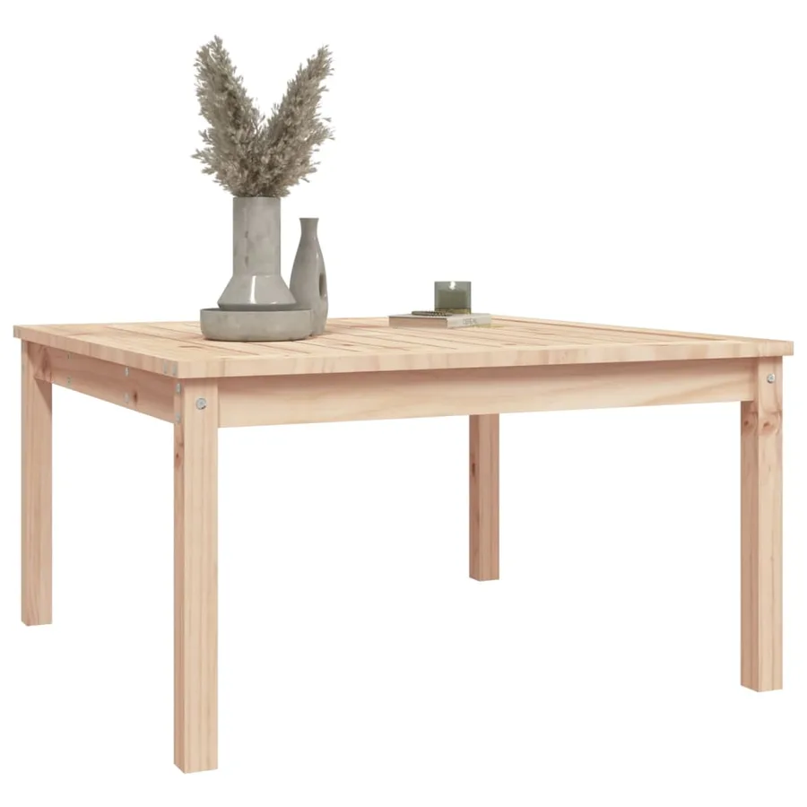 Table de jardin 82,5x82,5x45 cm bois massif de pin - 4