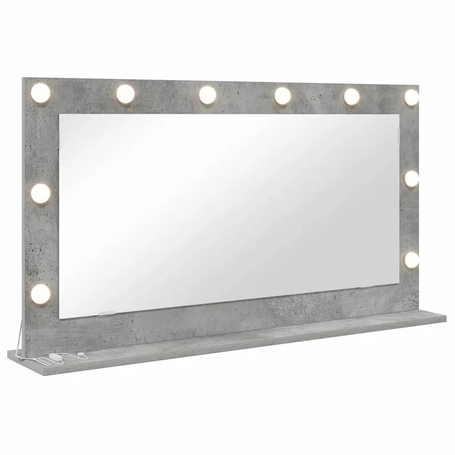 Miroir de vanité Rectangulaire Gris béton 100 x 55 x 18 cm - 2