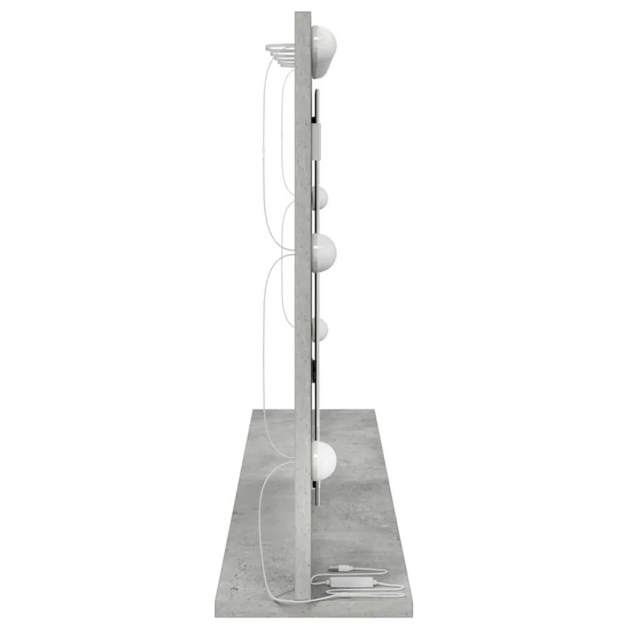 Miroir de vanité Rectangulaire Gris béton 100 x 55 x 18 cm - 5