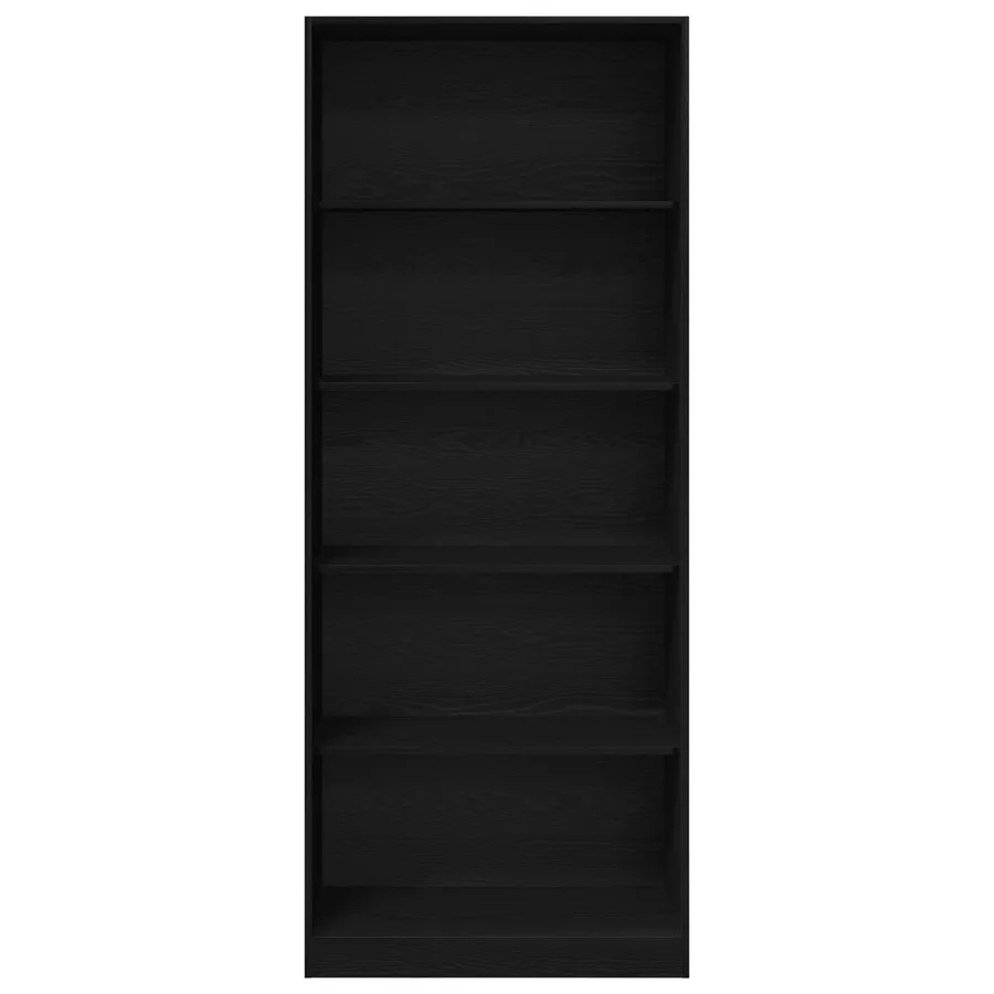 Armoire Chêne noir 80 x 50 x 200 cm Bois d'ingénierie - 2
