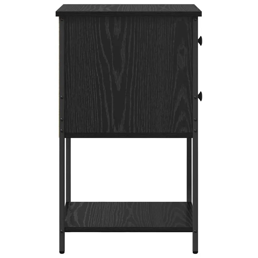 Cabinet de chevet Chêne noir 32 x 42 x 70 cm Bois d'ingénierie - 7