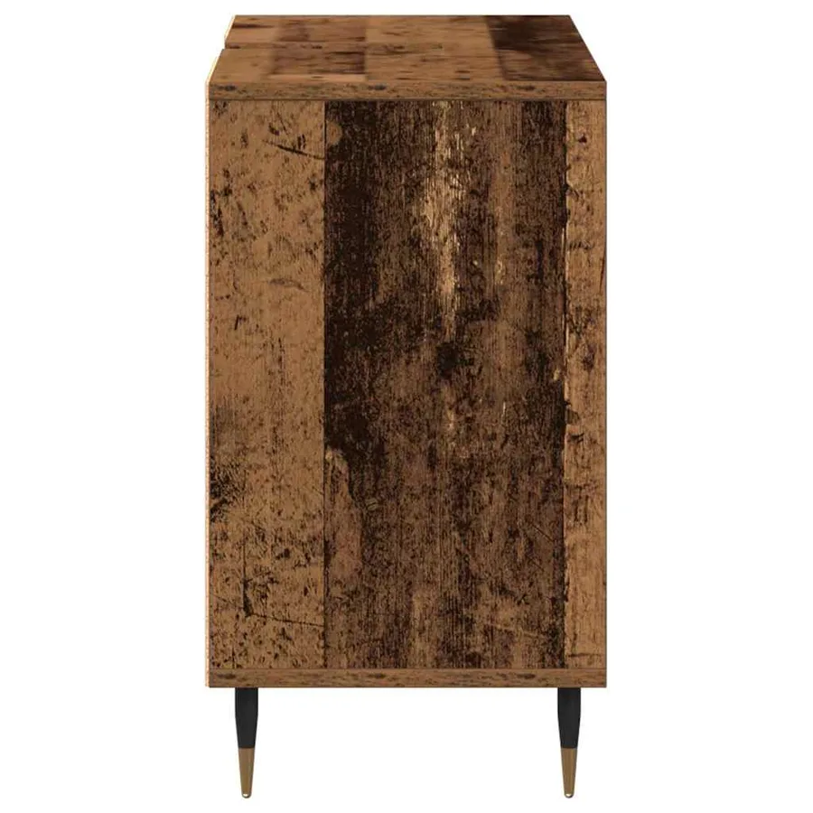Cabinet de salle de bain avec porte Bois Ancien 80 x 33 x 60 cm - 7