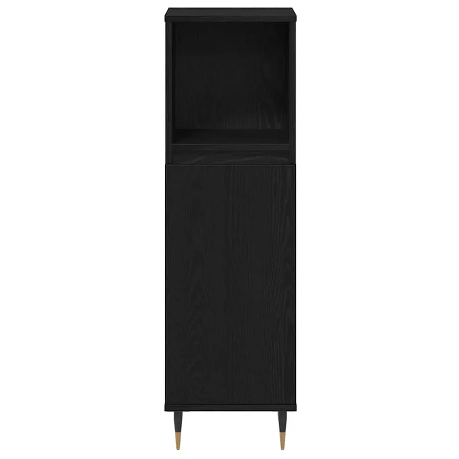 Ensemble de mobilier de salle de bain 3 pcs Chêne noir - 6