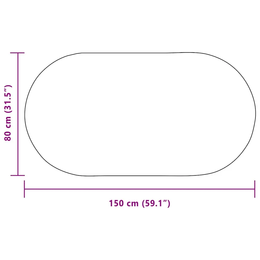 Tapis ZIZUR Crème 150 x 80 cm Polypropylène - 8