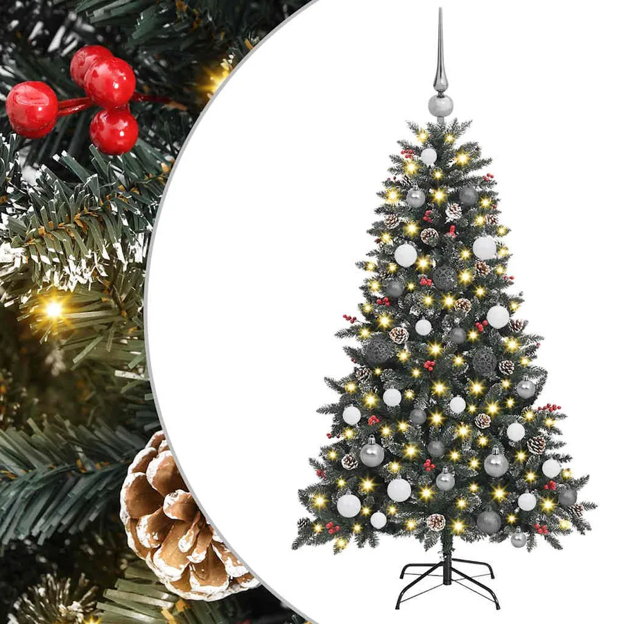 Sapin de Noël artificiel Vert 150 cm PVC, plastique et acier - 2