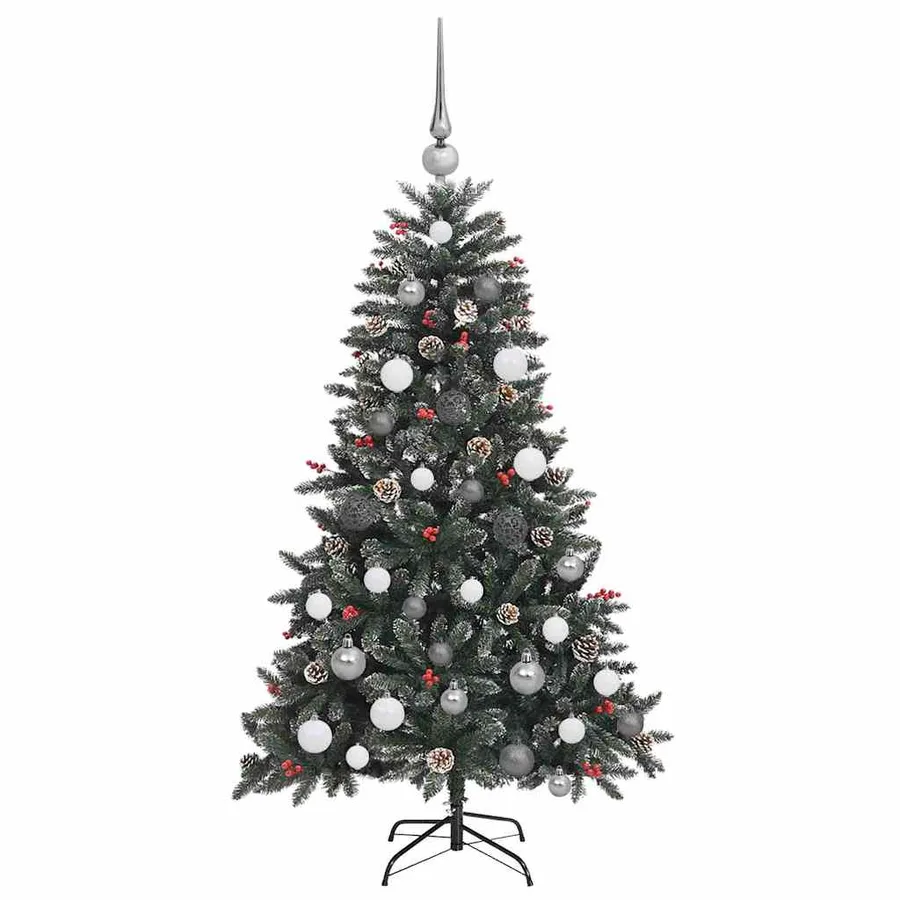 Sapin de Noël artificiel Vert 150 cm PVC, plastique et acier - 5