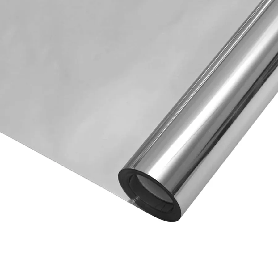 Film solaire réfléchissant statique Argenté 90 x 1000 cm PVC - 2