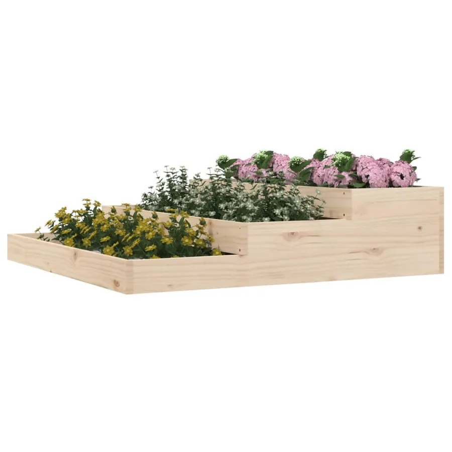 Jardinière 107x107x27 cm Bois massif de pin - 3