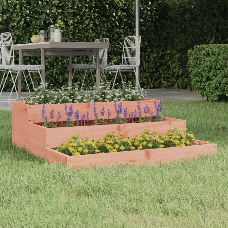 Jardinière 78x78x27 cm Bois de douglas massif