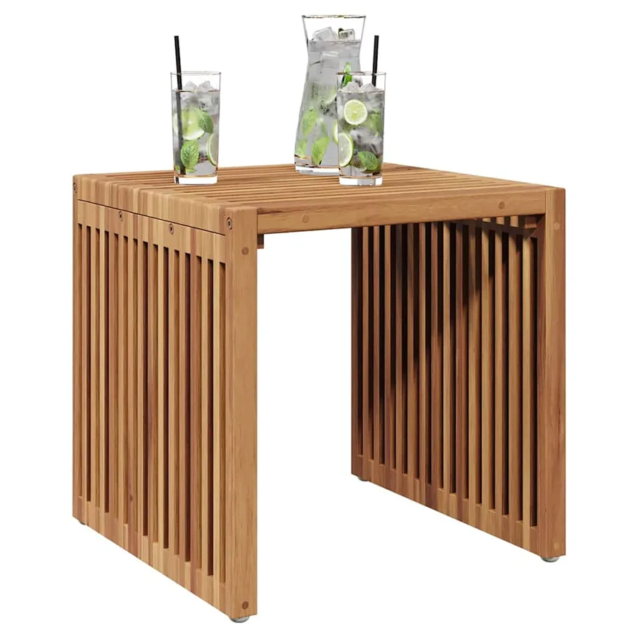 Table d'appoint de jardin Marron 45 x 45,5 x 45,5 cm - 3