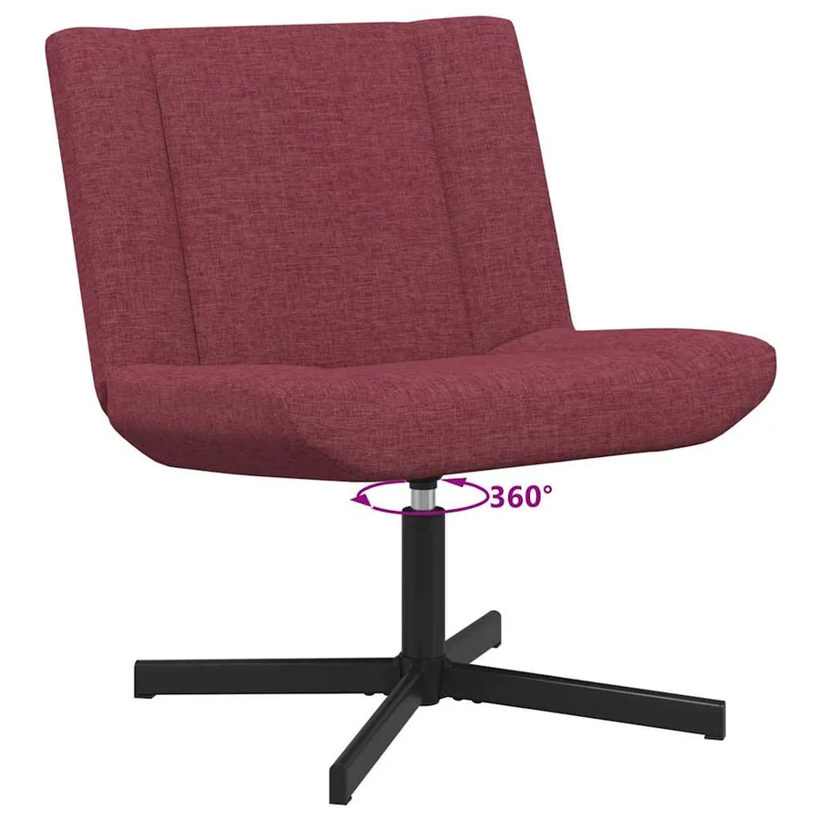 Chaise pivotante Bordeaux 63 x 75 x 76 cm tissu - 9
