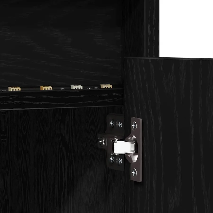 Unites TV Noir 100 x 34 x 50 cm Bois d'ingénierie - 8