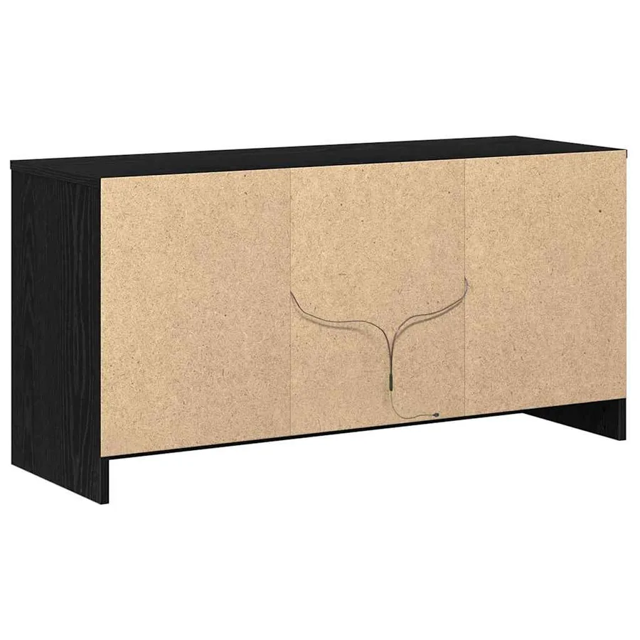Unites TV Noir 100 x 34 x 50 cm Bois d'ingénierie - 9