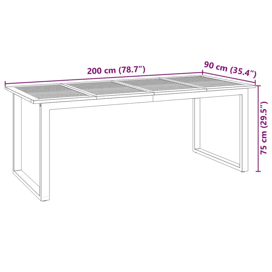 Ensemble de salle à manger pour jardin 7 pcs Beige - 11