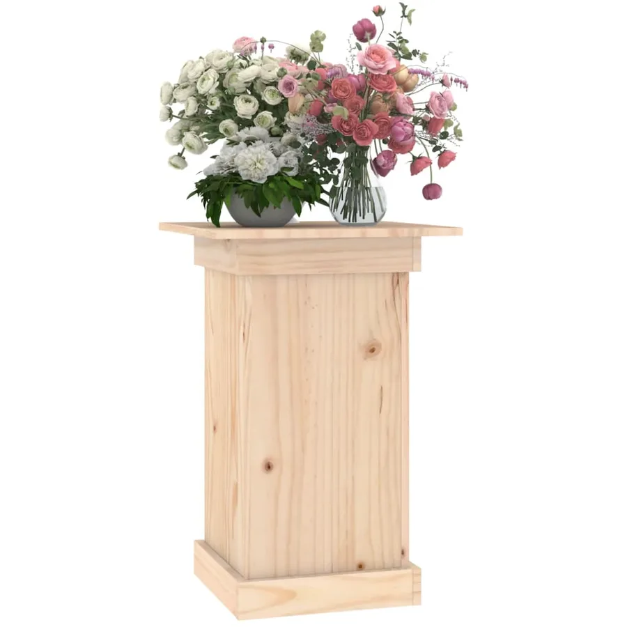 Support à fleurs 40x40x60 cm Bois de pin solide - 4
