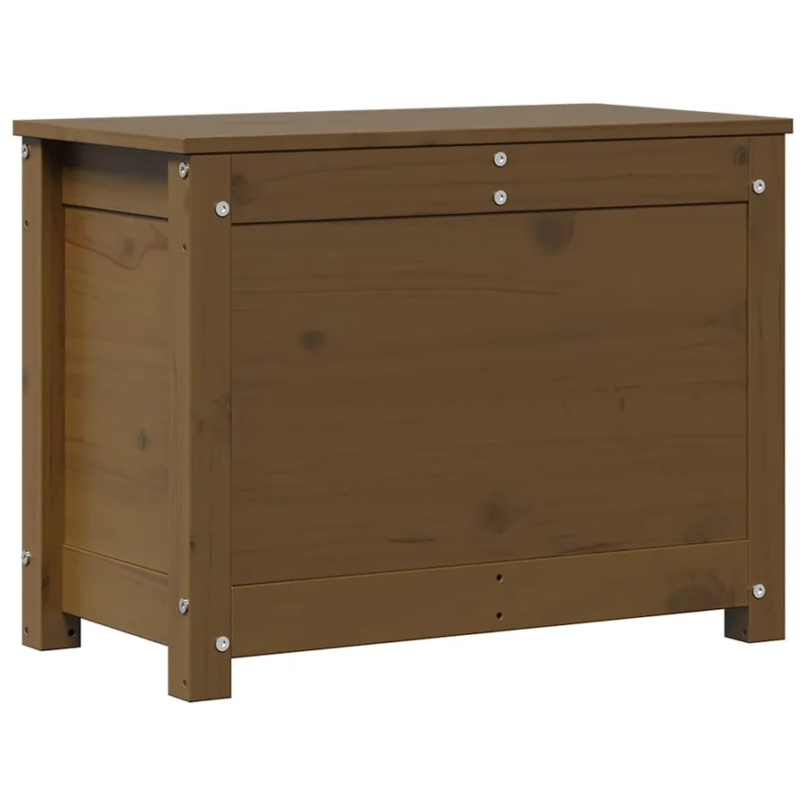 Boîte de rangement Marron miel 60x32x45,5 cm Bois massif de pin - 7