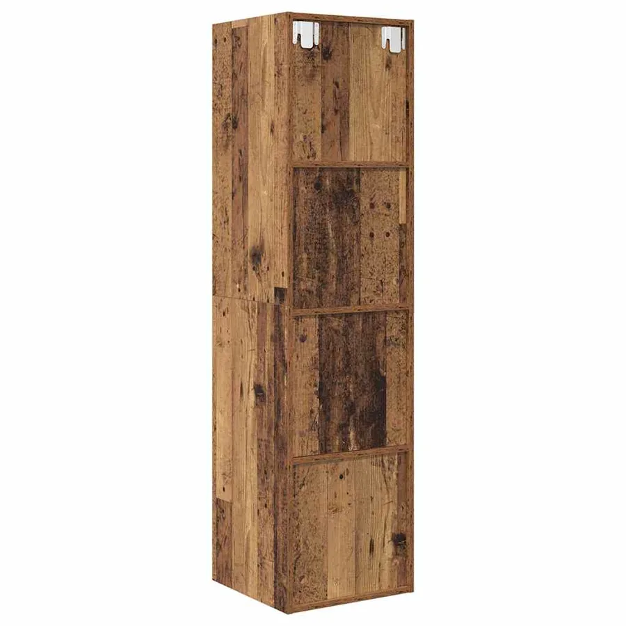 Ensemble meuble TV Montage mural Bois Ancien 37 x 37 x 142,5 cm - 10