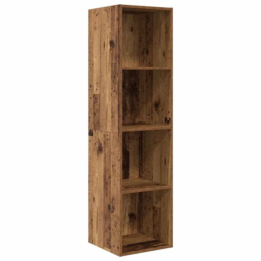 Ensemble meuble TV Montage mural Bois Ancien 37 x 37 x 142,5 cm - 2