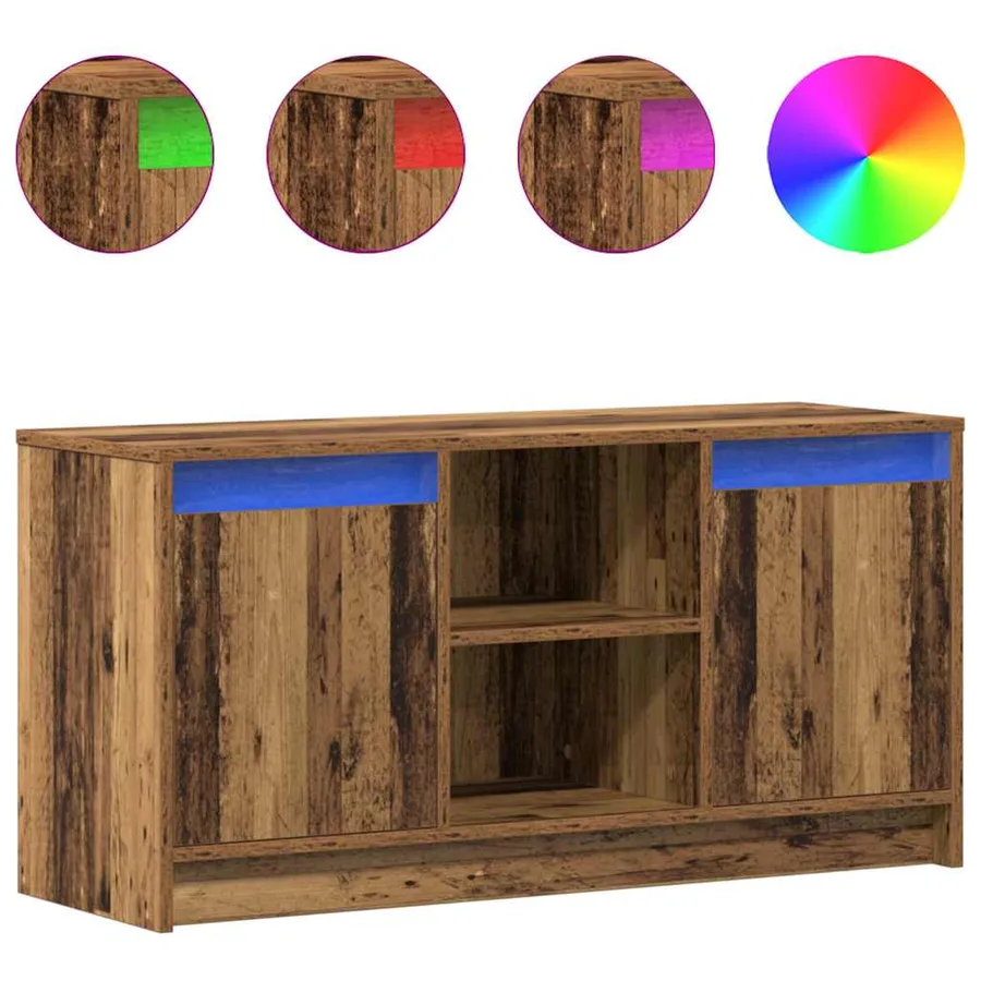 Unites TV Marron 100 x 34 x 50 cm Bois d'ingénierie - 4