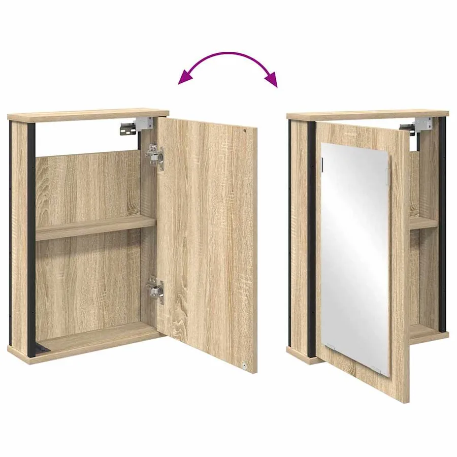 Ensemble de mobilier de salle de bain 4 pcs Chêne Sonoma - 11