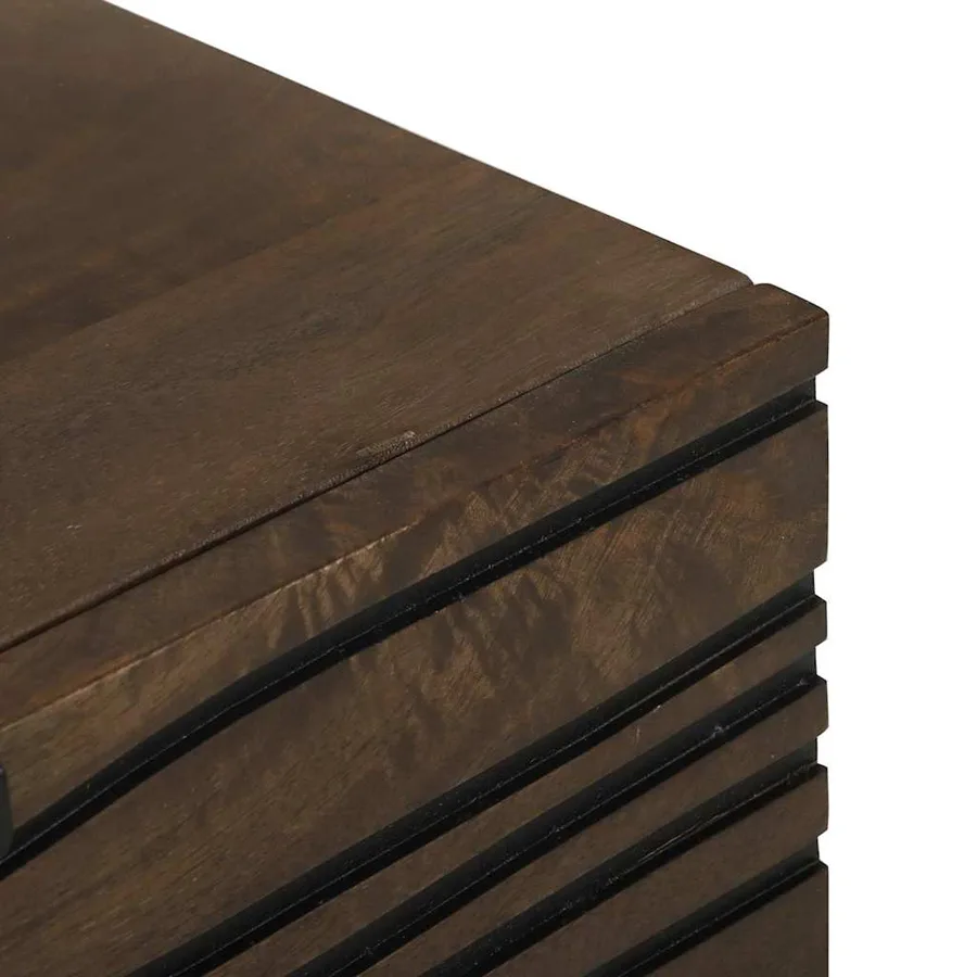Table de chevet Noyer 50 x 33 x 60 cm Bois d'ingénierie - 7