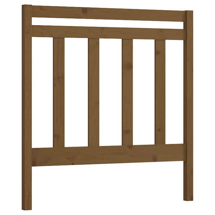 Tête de lit Marron miel 95x4x100 cm Bois massif de pin - 2