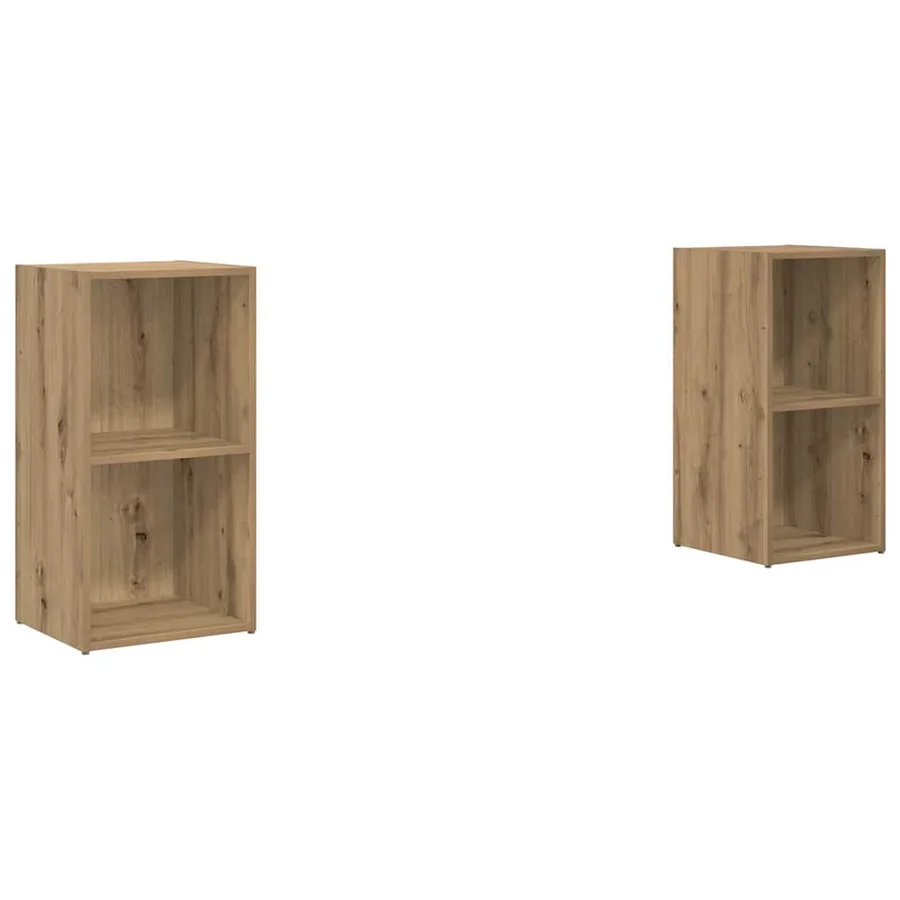 Ensemble meuble TV 2 pcs Chêne artisanal Bois d'ingénierie - 2
