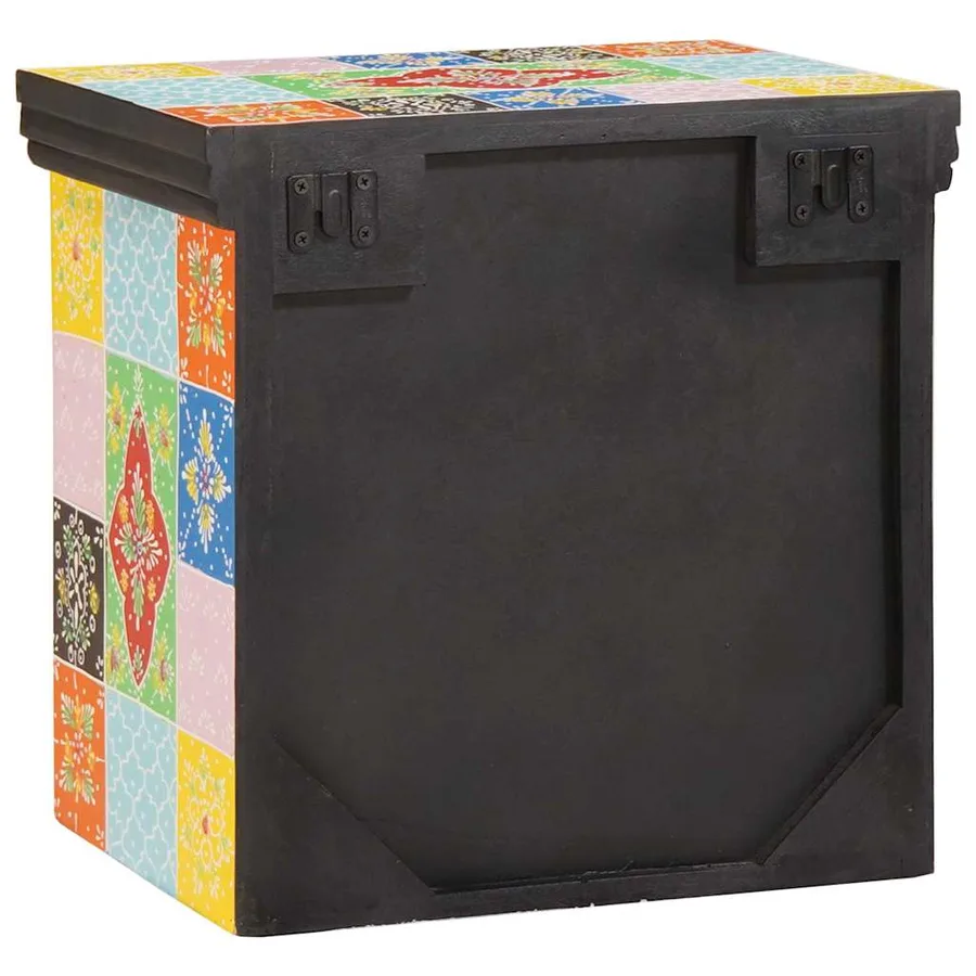 Cabinet de chevet avec tiroir 2 pcs Multicolore 40 x 30 x 40 cm - 5