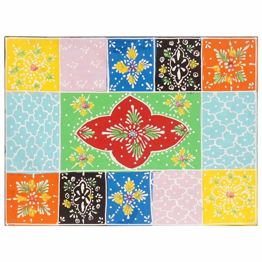 Cabinet de chevet avec tiroir 2 pcs Multicolore 40 x 30 x 40 cm - 6