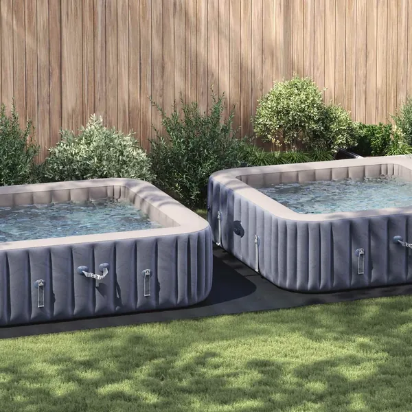 Tapis de piscine Noir 640 x 321 x 0,1 cm Tissu non tissé
