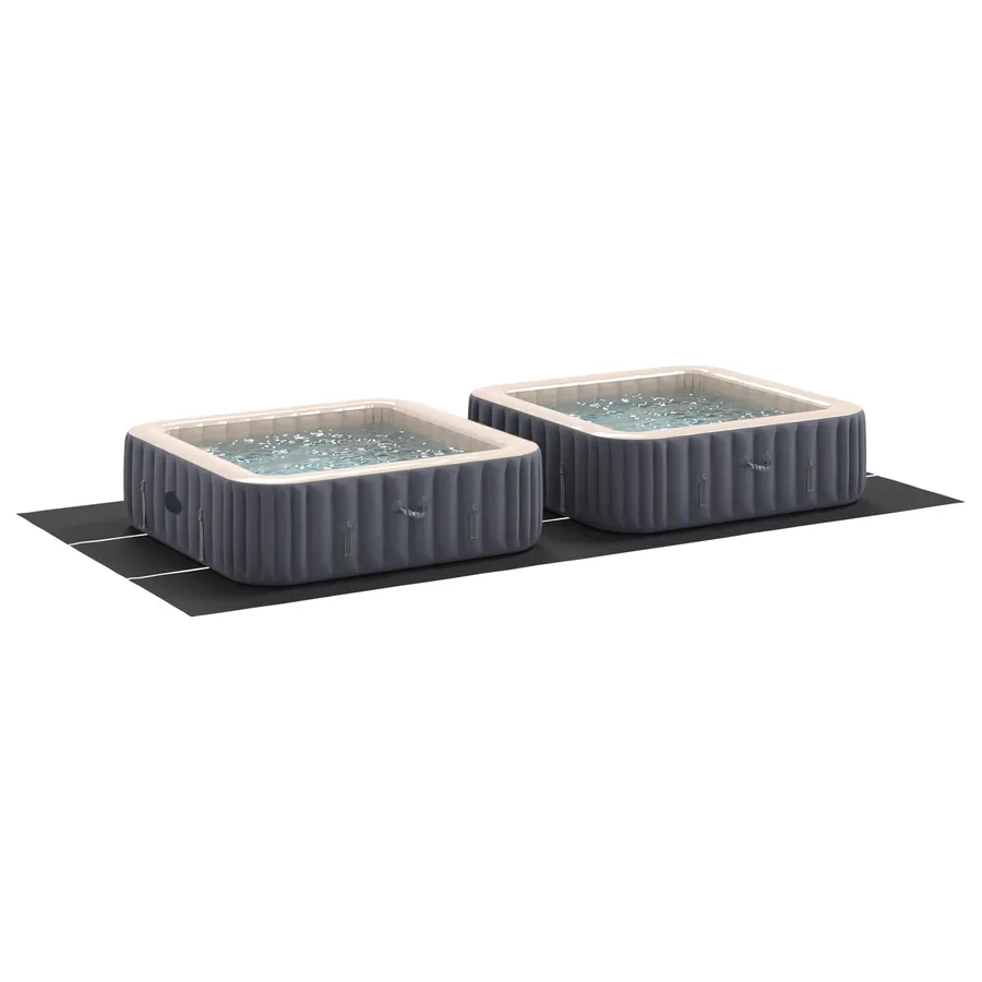 Tapis de piscine Noir 640 x 321 x 0,1 cm Tissu non tissé - 3