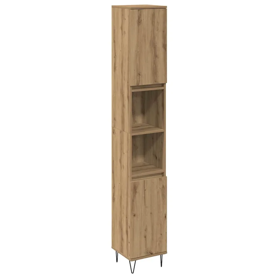Ensemble de mobilier de salle de bain 3 pc Chêne artisanal - 5