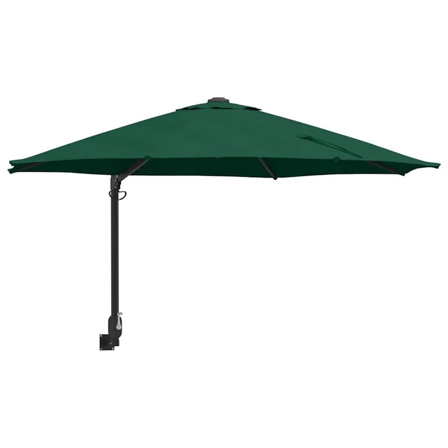 Parasol de jardin Vert 248 x 248 x 148 cm Polyester et Acier - 2