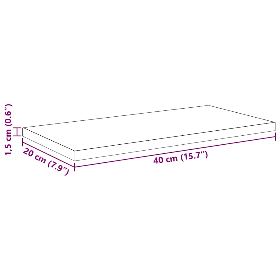 Étagère à livres 4 pcs Noir 40 x 20 x 1,5 cm Bois d'ingénierie - 10