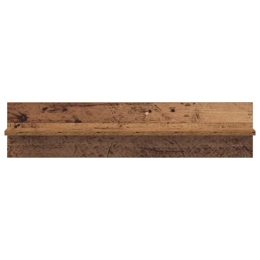 Étagère Murale avec étagère 2 pcs Bois Ancien 80 x 11,5 x 18 cm - 6