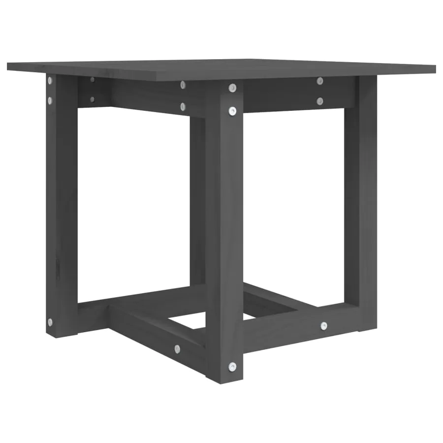 Table basse Gris 50x50x45 cm Bois massif de pin - 2