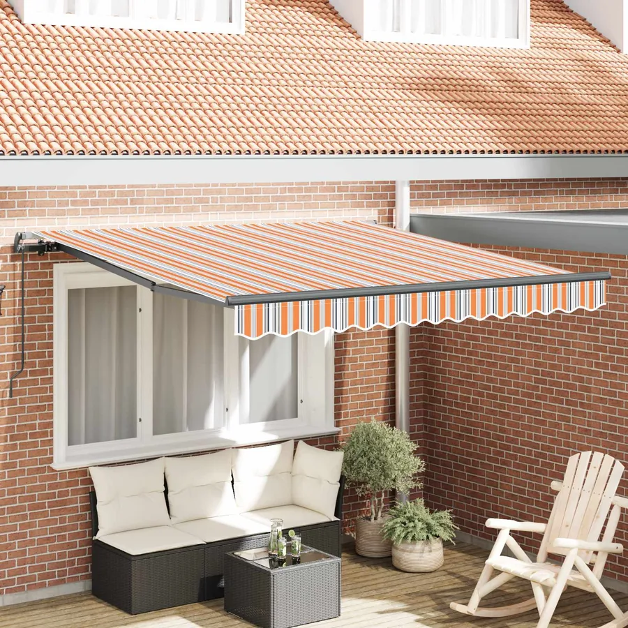 Auvent rétractable Multicolore 300 x 250 cm
