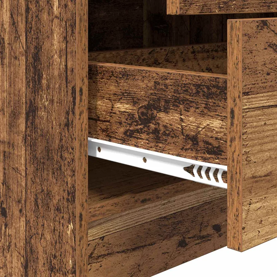 Haut Armoire avec tiroir Bois ancien 45,5 x 34 x 127 cm - 8