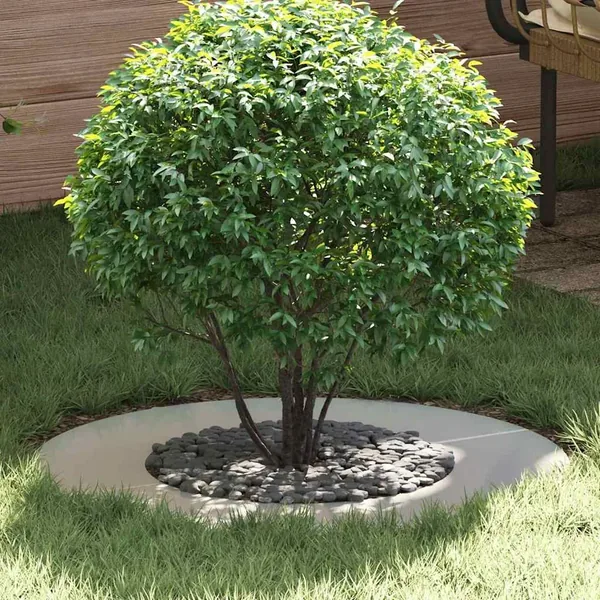 adapté pour anneaux d'arbre plats 5 pc Argent Ø40/70 cm