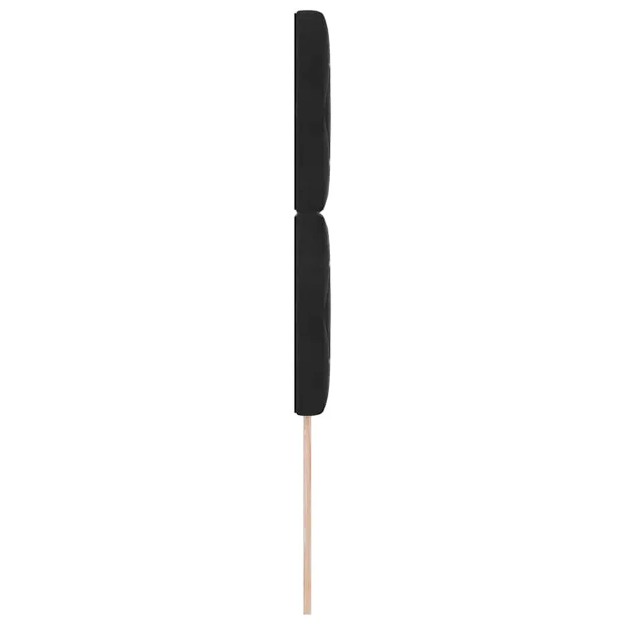 Tête de lit LED avec bandes LED Noir 100 cm Velours - 6