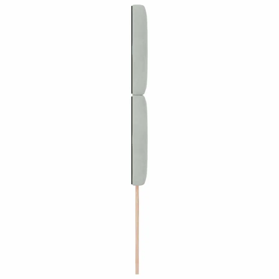 Tête de lit LED avec bandes LED Gris clair 100 cm Velours - 6
